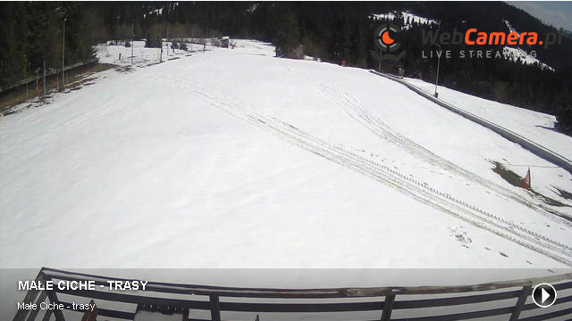 Kamera na trasy narciarskie na stoku Małe Ciche
